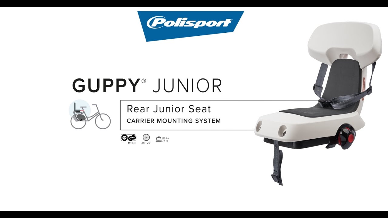 Sella per bicicletta Polisport Guppy Junior CFS grigio scuro/grigio