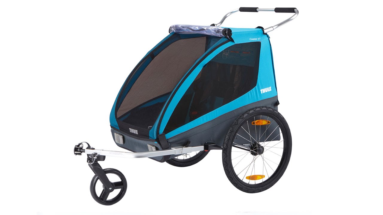 Thule Coaster XT Rimorchio bici+passeggino per due persone verde 10101820