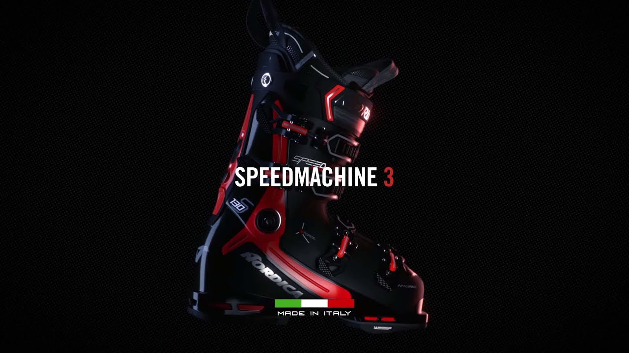 Scarponi da sci Nordica Speedmachine 3 130 GW da uomo nero/rosso/antracite