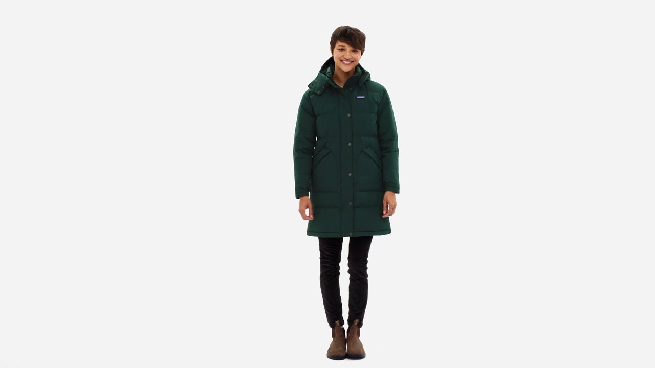 Patagonia Downdrift Parka da donna in piumino verde nouveau