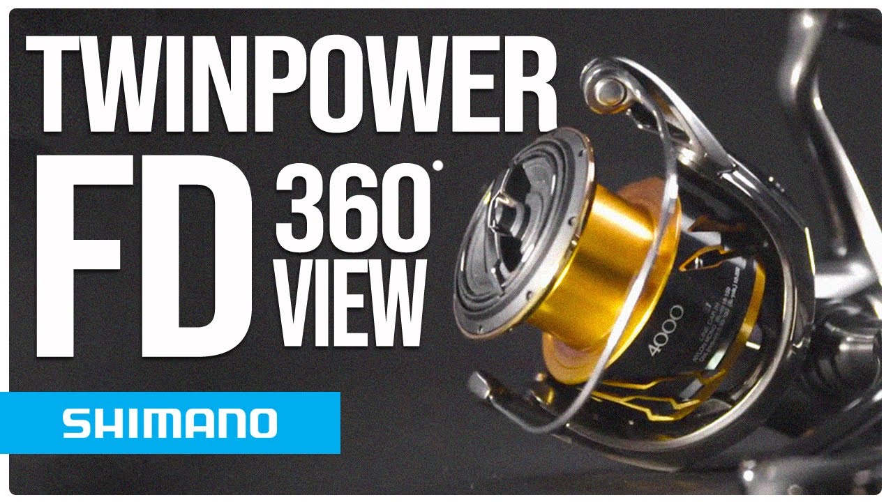 Mulinello da spinning Shimano Twin Power FD argento/oro