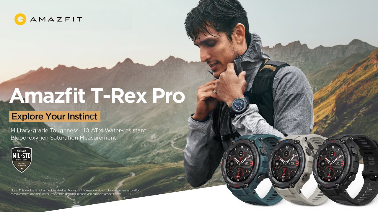 Orologio Amazfit T-Rex PRO grigio deserto W2013OV3N