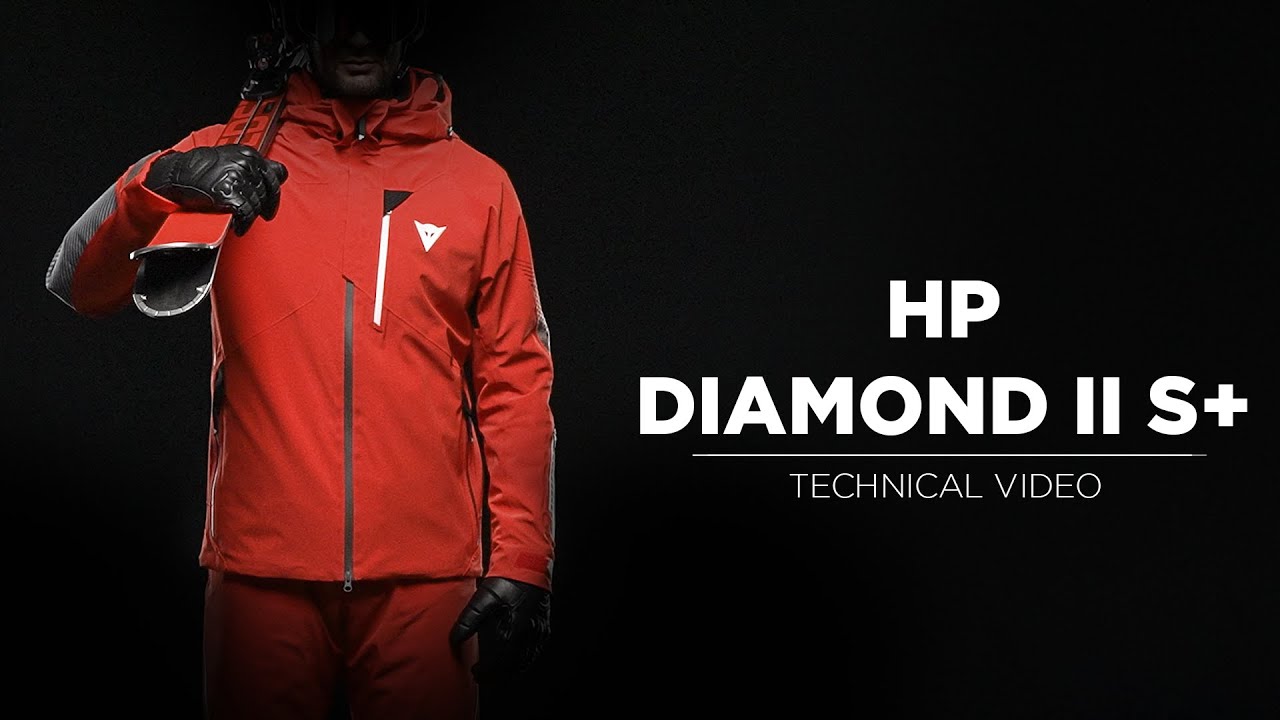 Giacca da sci Dainese Hp Diamond II S+ rosso fuoco da uomo