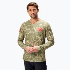 Endura Grid Floral Ltd ciclismo uomo manica lunga tweed verde