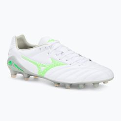 Scarpe da calcio Mizuno Monarcida Neo III Pro Md bianco/verde neon da uomo