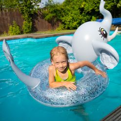 Ruota da nuoto per bambini AQUASTIC AFR-107E grigio