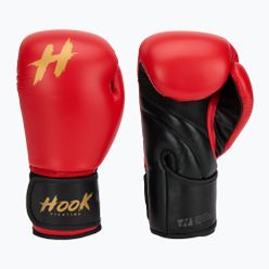 HOOK FIGHTING Guanti da boxe rossi pronti per l'allenamento
