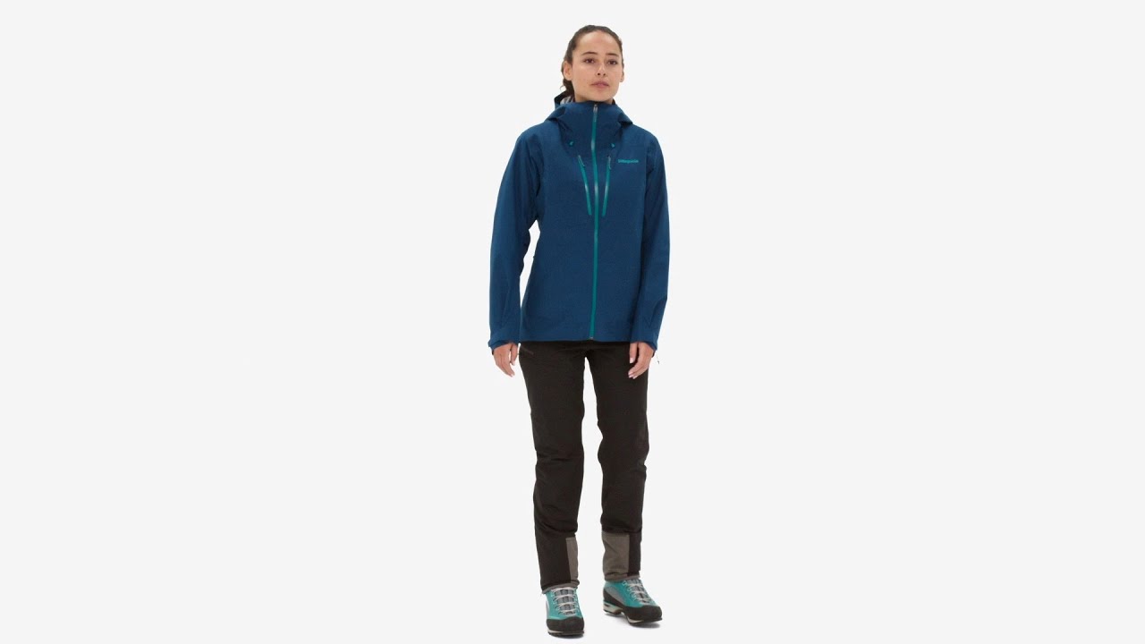 Patagonia giacca antipioggia donna Triolet nero