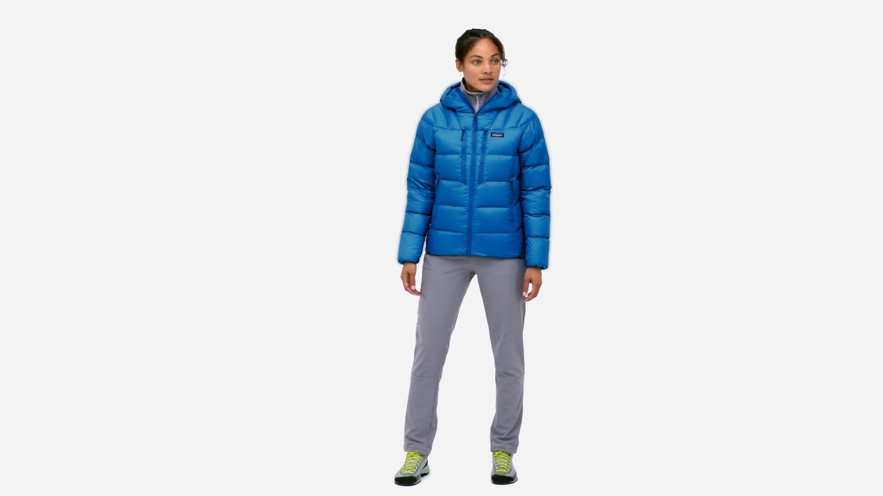 Piumino Patagonia donna Fitz Roy Down Hoody blu cosmico