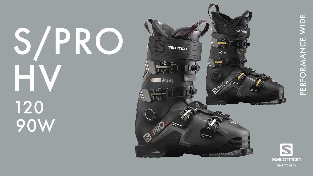 Scarponi da sci da donna Salomon S/Pro HV 90 GW nero/belluga/oro