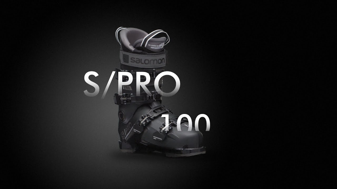 Scarponi da sci da uomo Salomon S/Pro 100 GW nero/belluga/argento scuro metallizzato