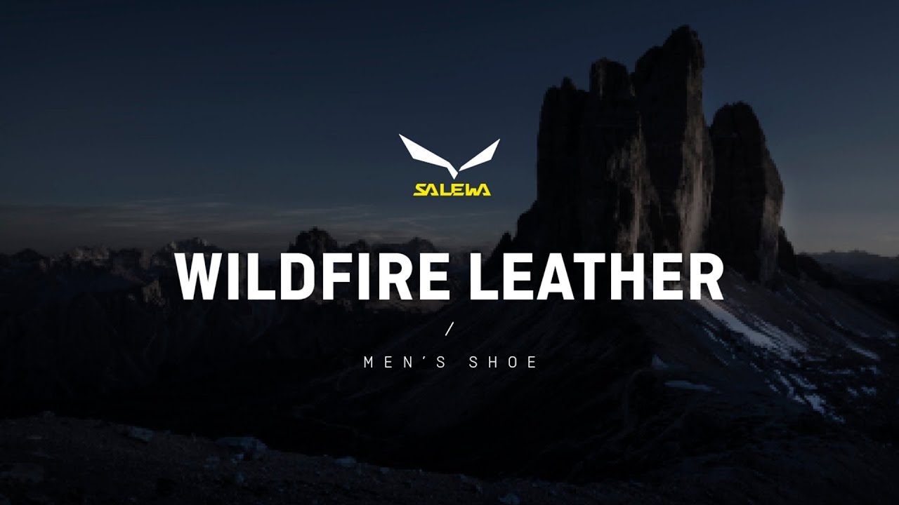 Salewa Wildfire Leather scarpe da trekking da uomo nero/arancio fluo