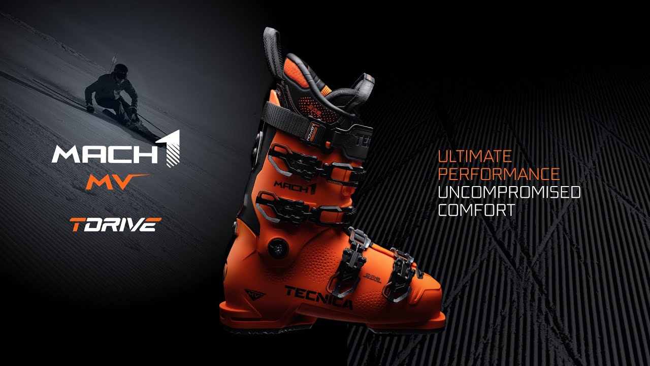 Scarponi da sci da uomo Tecnica Mach1 130 MV ultra arancione