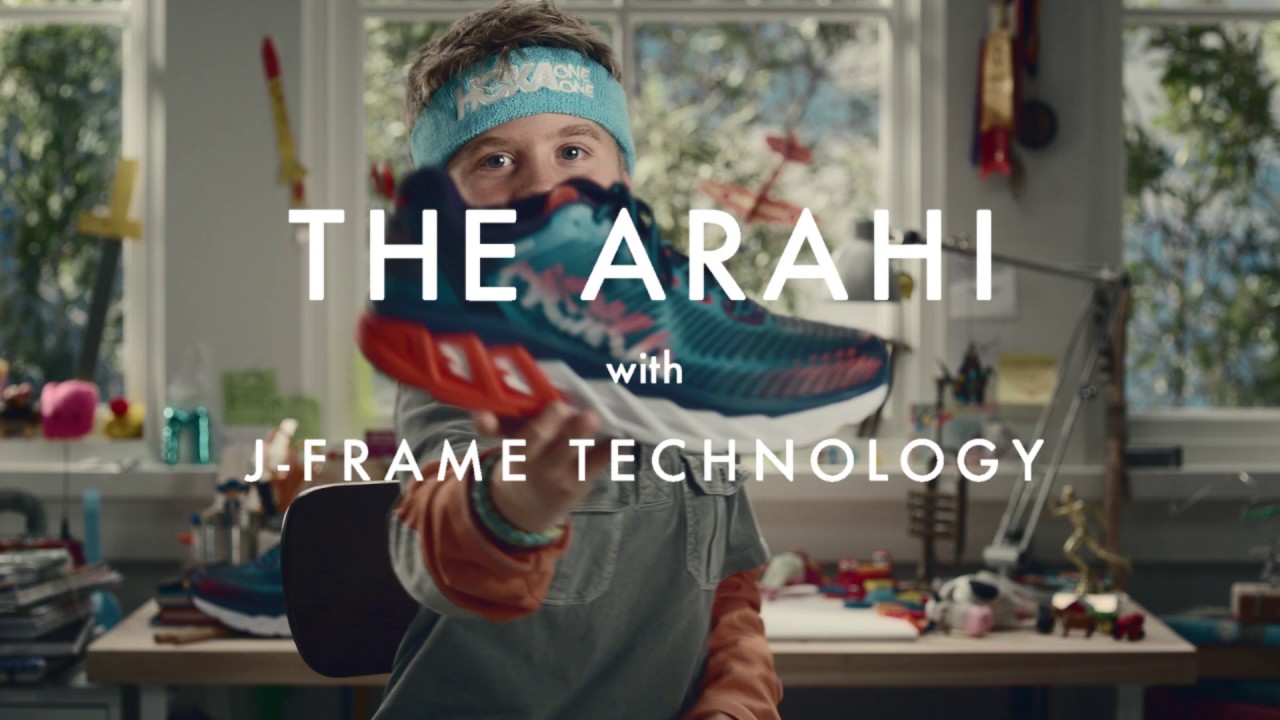 Scarpe da corsa da uomo HOKA Arahi 6 nero/fiamma