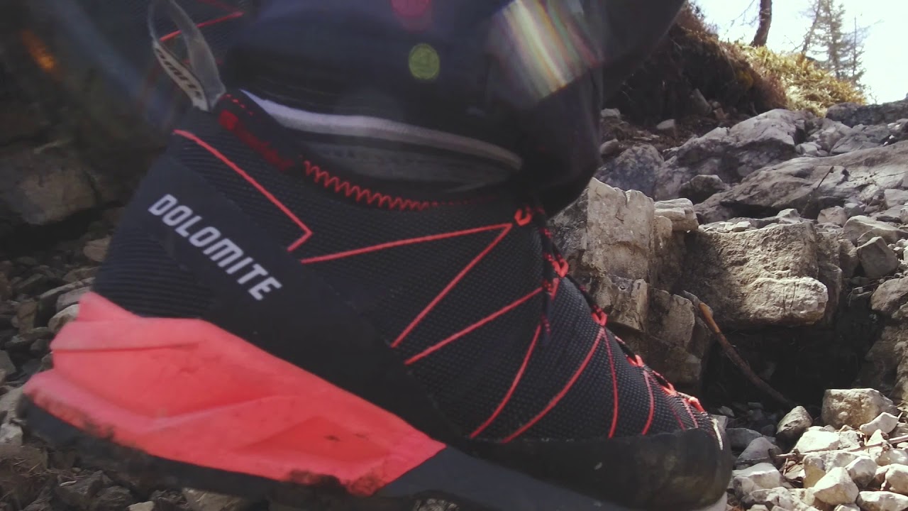 Scarponi da trekking Dolomite da uomo Crodarossa Lite GTX 2.0 nero/rosso fuoco
