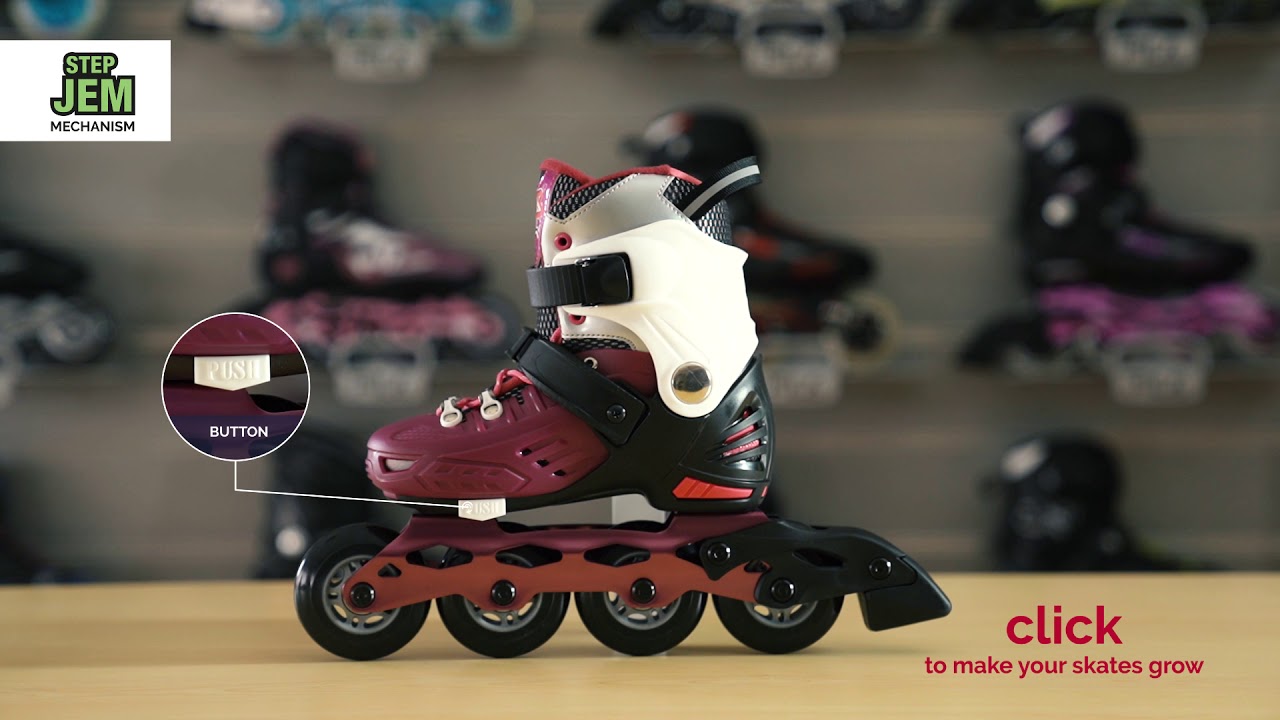 Pattini a rotelle per bambini FILA J-One G nero/bianco/rosa